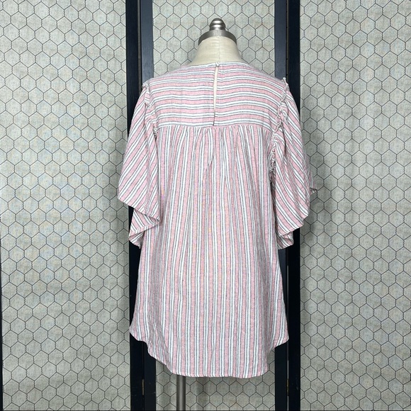 GiGiO Striped Spring Picnic Ruffle Top - Picture 3 of 10